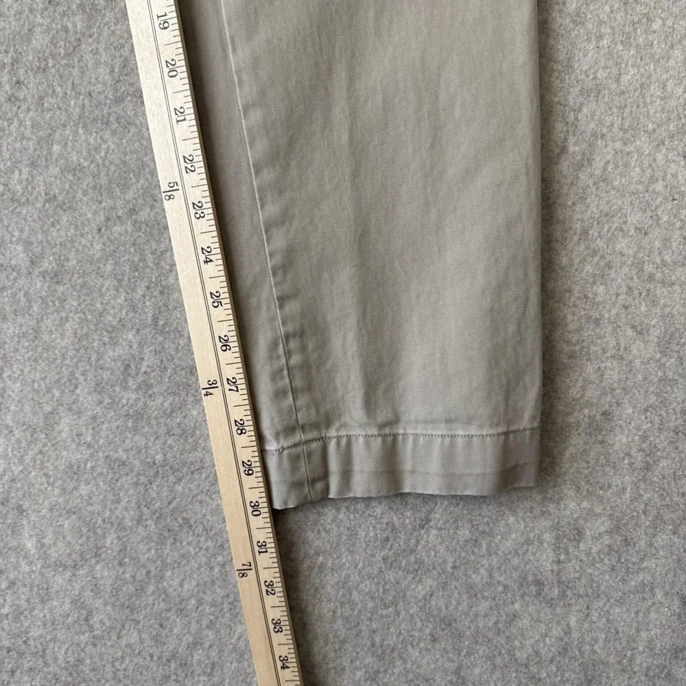 Polo Ralph Lauren Slim Fit Chino Pants Mens Actual 32x32 Khaki Cotton Flat Front